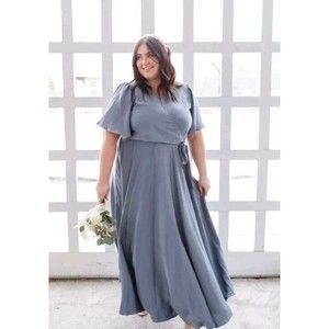 Ivy City Co Blue Maxi Dress